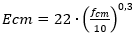 Ecm=22∙(f_cm/10)^0,3