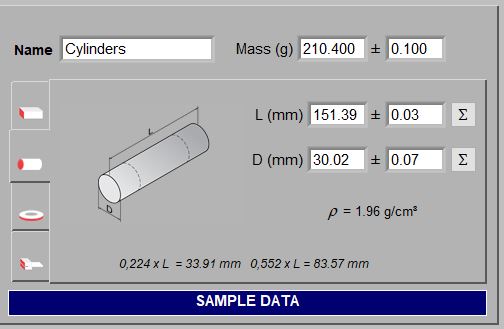Campos do Sonelastic para geometrias cilíndricas